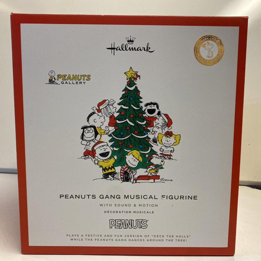 2022 Hallmark Peanuts Gang Musical Figurine With Sound & Motion tabletop decor